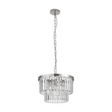 Cosette 4 Light Semi Flush Ceiling Light 40cm - Polished Nickel
