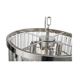 Cosette 4 Light Semi Flush Ceiling Light 40cm - Polished Nickel