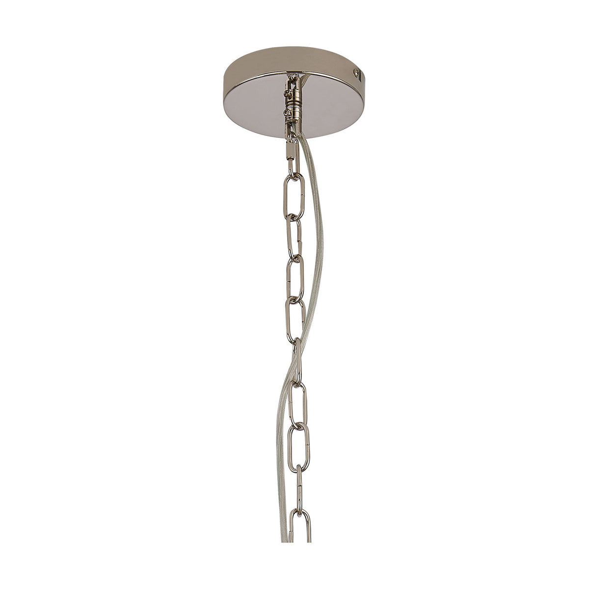 Cosette 4 Light Semi Flush Ceiling Light 40cm - Polished Nickel