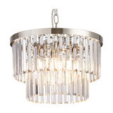 Cosette 4 Light Semi Flush Ceiling Light 40cm - Polished Nickel