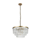Cosette 5 Light E14 Semi Flush Ceiling Light 50cm - Antique Brass