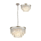 Cosette 5 Light Semi Flush Ceiling Light 50cm - Polished Nickel