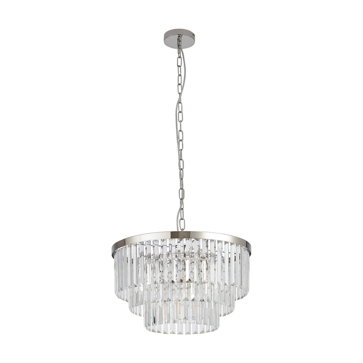 Cosette 5 Light Semi Flush Ceiling Light 50cm - Polished Nickel