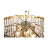 Cosette 5 Light Semi Flush Ceiling Light 50cm - Polished Nickel