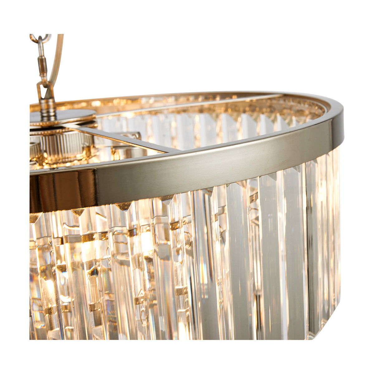 Cosette 5 Light Semi Flush Ceiling Light 50cm - Polished Nickel