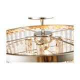 Cosette 5 Light Semi Flush Ceiling Light 50cm - Polished Nickel