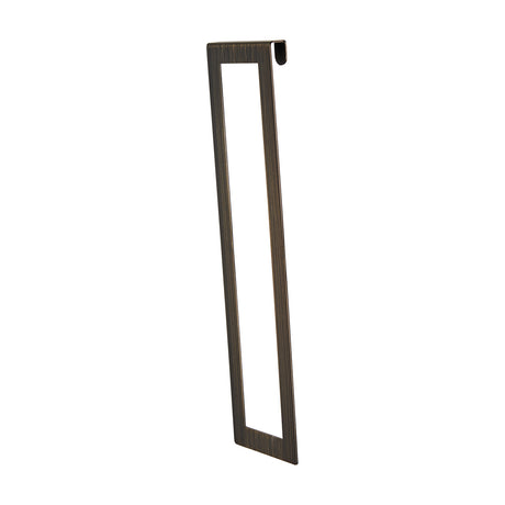 Sigma Shade Clip 22cm High in bronze, a slim steel rectangular frame with a top hook for attaching to a fabric lamp shade, shown against a plain white background.