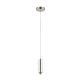 Wick G9 Pendant Light 80mm Dia 1.7m Drop - Satin Nickel