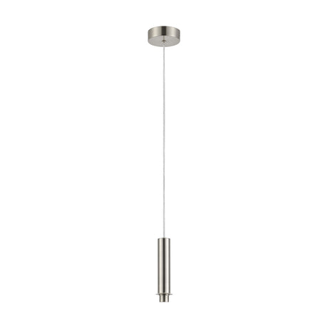 Wick G9 Pendant Light 80mm Dia 1.7m Drop - Satin Nickel