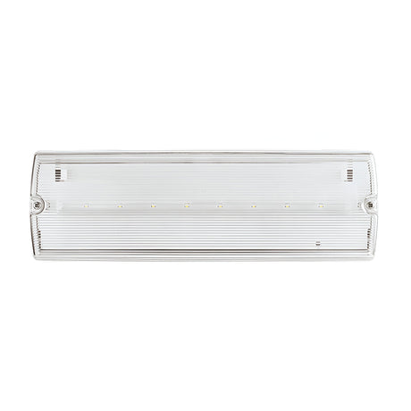 Duceri Emergency Bulkhead 3W LED IP65 Lithium Battery Maintained - White