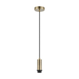 Wick E27 Pendant Light 10cm Dia 1.7m Drop - Antique Brass