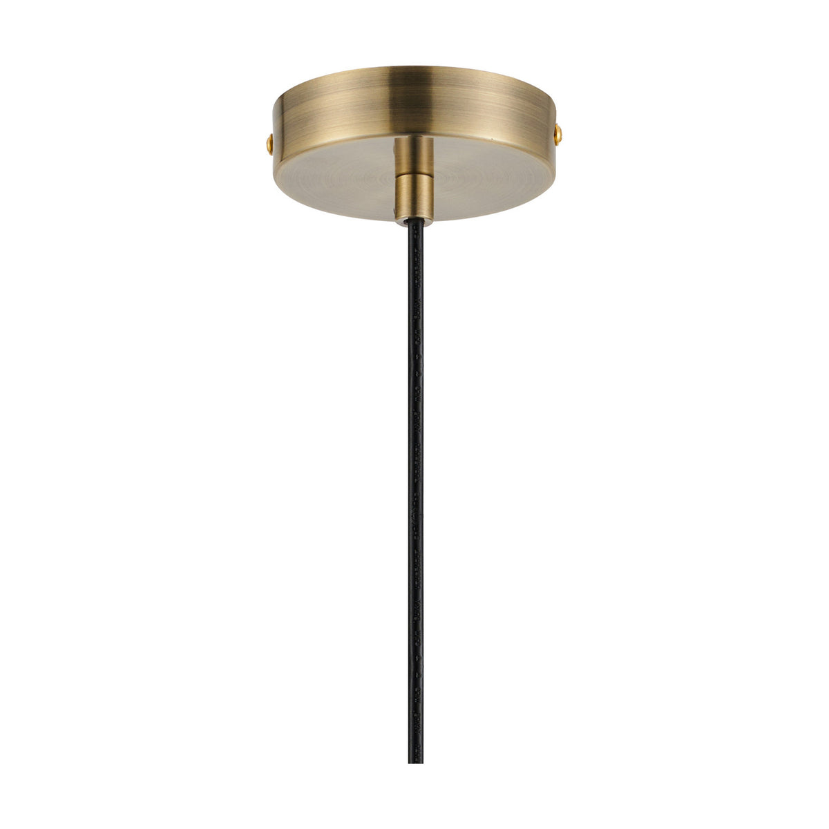 Wick E27 Pendant Light 10cm Dia 1.7m Drop - Antique Brass