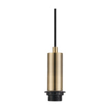 Wick E27 Pendant Light 10cm Dia 1.7m Drop - Antique Brass