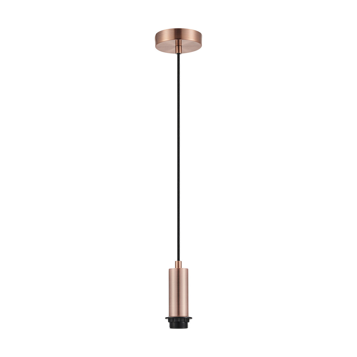 Wick Pendant Light 10cm Dia 1.7m Drop - Antique Copper