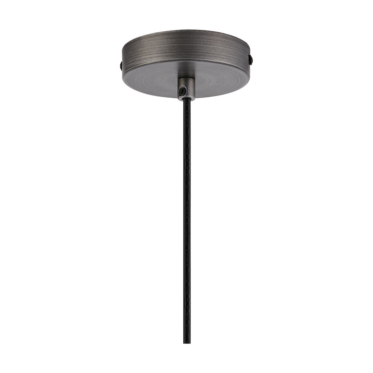 Wick E27 Pendant Light 10cm Dia 1.7m Drop - Aged Pewter