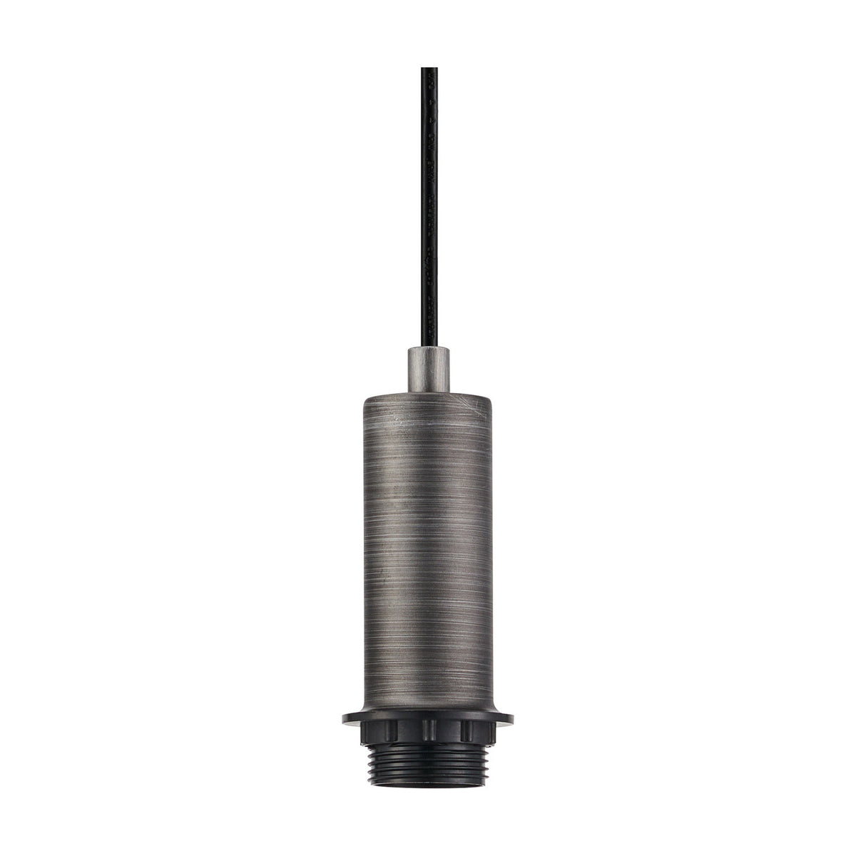 Wick E27 Pendant Light 10cm Dia 1.7m Drop - Aged Pewter