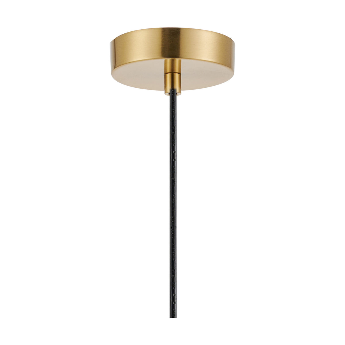 Wick E27 Pendant Light 10cm Dia 1.7m Drop - Brass Gold