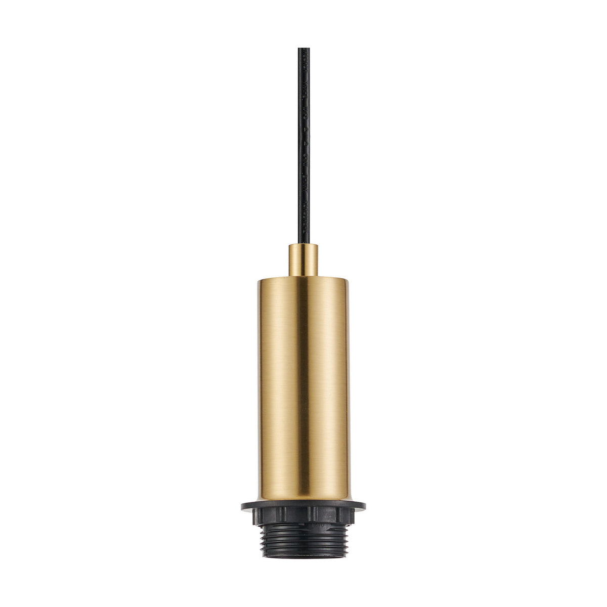 Wick E27 Pendant Light 10cm Dia 1.7m Drop - Brass Gold