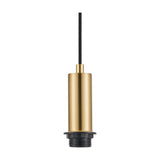 Wick E27 Pendant Light 10cm Dia 1.7m Drop - Brass Gold
