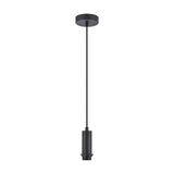 Wick E27 Pendant Light 10cm Dia 1.7m Drop - Satin Black