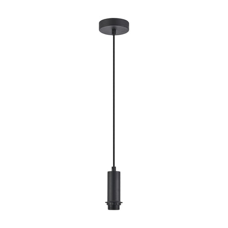 Wick E27 Pendant Light 10cm Dia 1.7m Drop - Satin Black