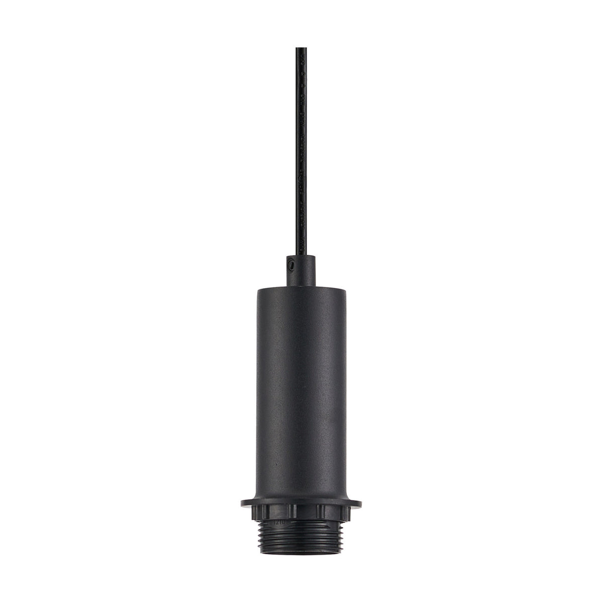 Wick E27 Pendant Light 10cm Dia 1.7m Drop - Satin Black