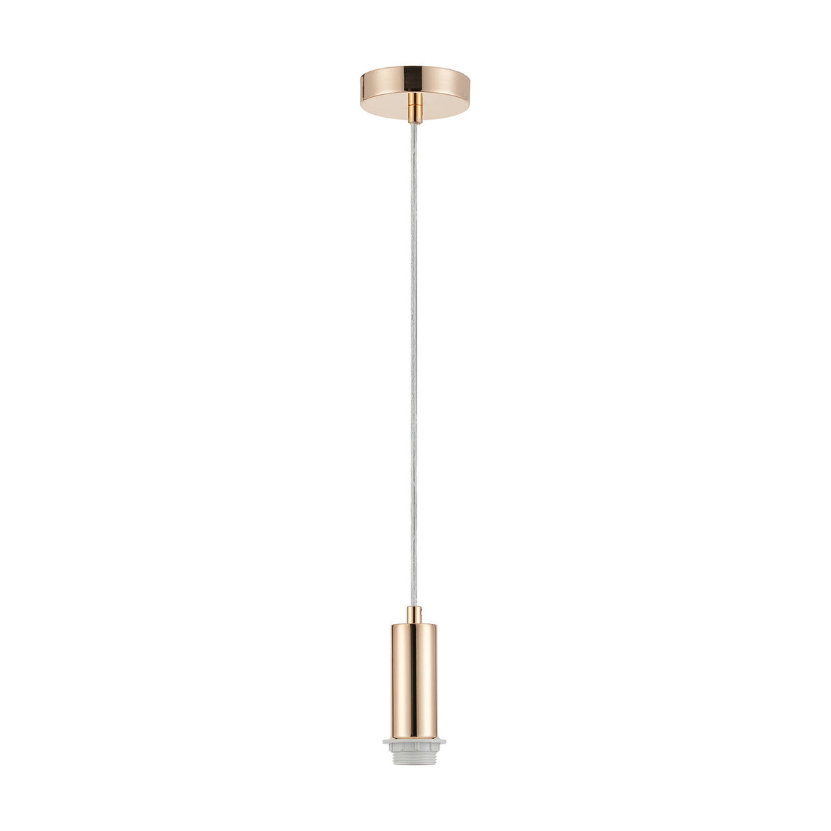 Wick E27 Pendant Light 10cm Dia 1.7m Drop - French Gold