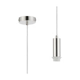 Wick Pendant Light 10cm Dia 1.7m Drop - Polished Nickel