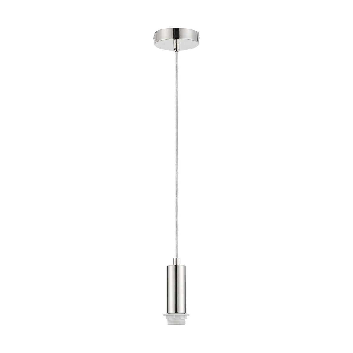 Wick Pendant Light 10cm Dia 1.7m Drop - Polished Nickel