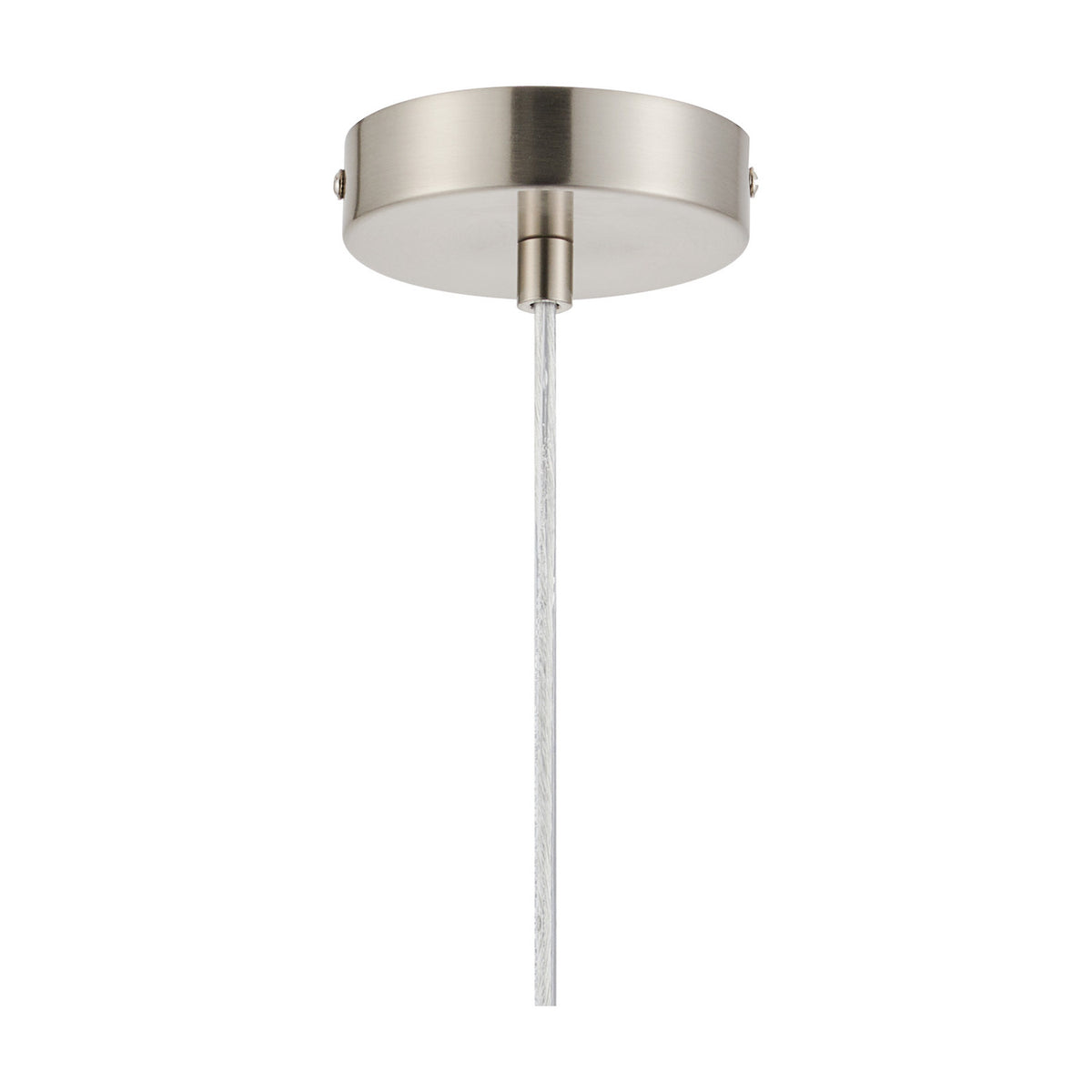 Wick E27 Pendant Light 10cm Dia 1.7m Drop - Satin Nickel