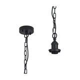 Dreifa Single E27 Curved Pendant Light 10cm - Satin Black