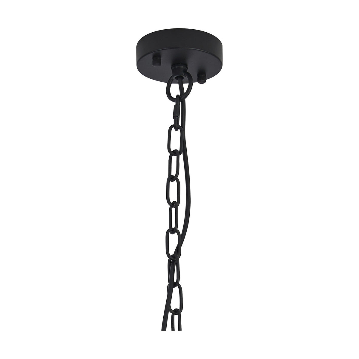 Dreifa Single E27 Curved Pendant Light 10cm - Satin Black
