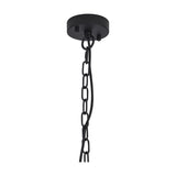 Dreifa Single E27 Curved Pendant Light 10cm - Satin Black