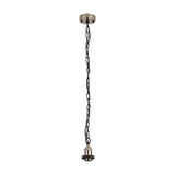 Dreifa Single E27 Curved Pendant Light 10cm - Satin Nickel