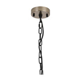 Dreifa Single E27 Curved Pendant Light 10cm - Satin Nickel