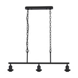 Dreifa E27 Curved Pendant Light 81.2cm Drop - Satin Black