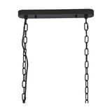 Dreifa E27 Curved Pendant Light 81.2cm Drop - Satin Black