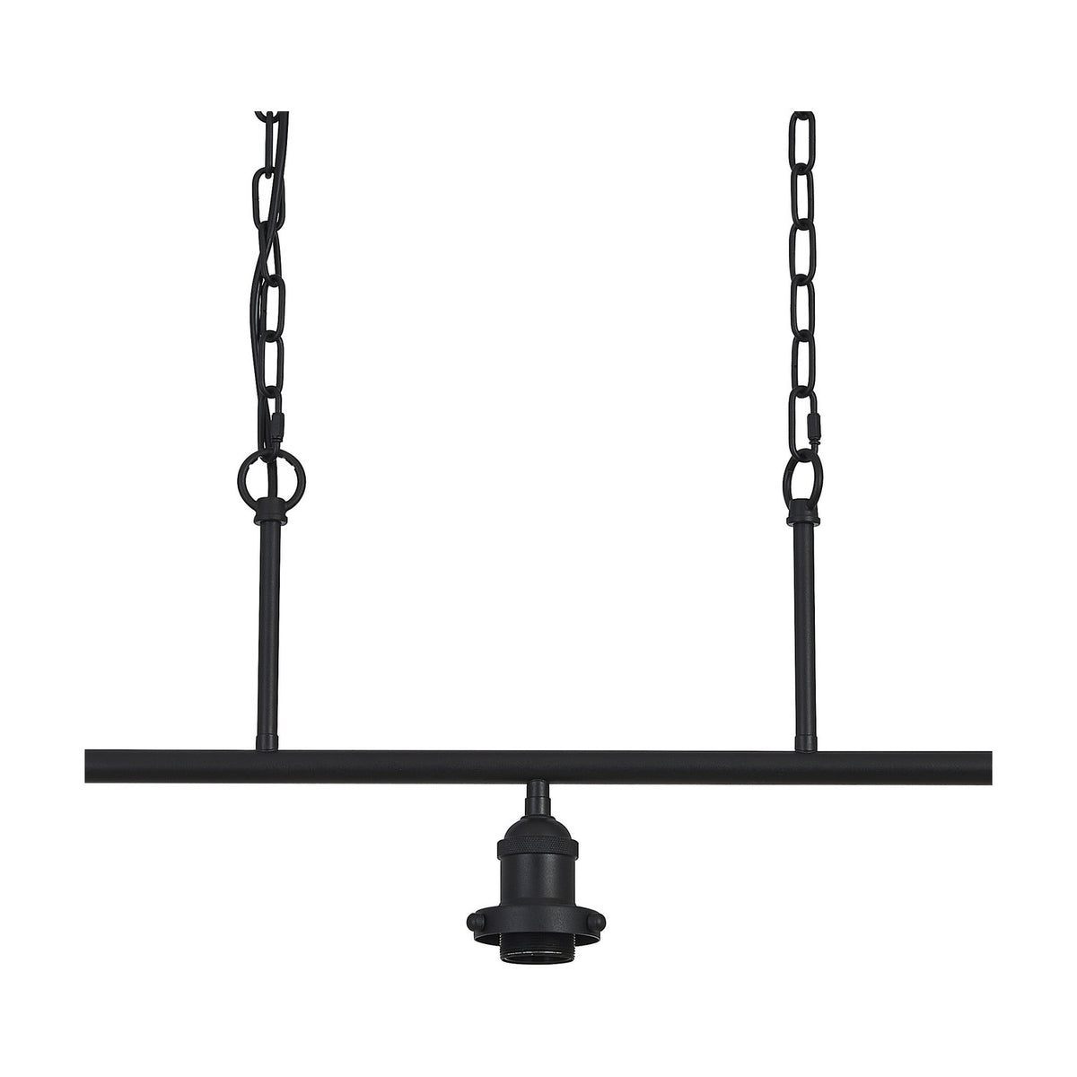 Dreifa E27 Curved Pendant Light 81.2cm Drop - Satin Black