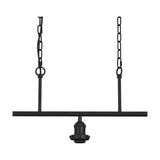 Dreifa E27 Curved Pendant Light 81.2cm Drop - Satin Black