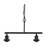 Dreifa E27 Curved Pendant Light 81.2cm Drop - Satin Black