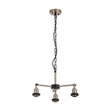 Dreifa E27 Curved Pendant Light 48.3cm - Satin Nickel