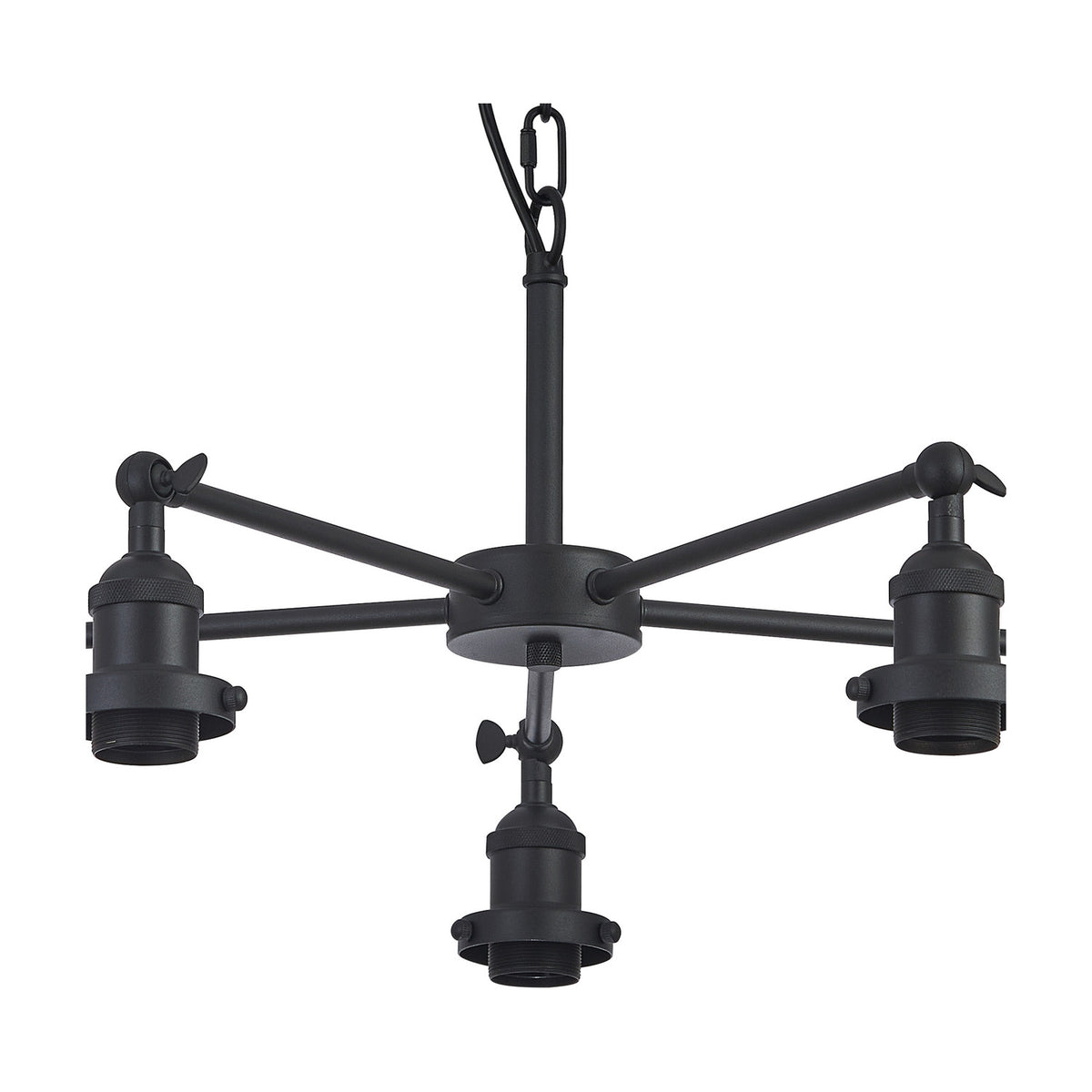 Dreifa E27 Curved Pendant Light 64cm - Satin Black