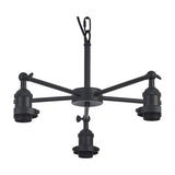 Dreifa E27 Curved Pendant Light 64cm - Satin Black