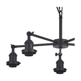 Dreifa E27 Curved Pendant Light 64cm - Satin Black