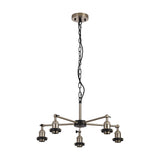 Dreifa E27 Curved Pendant Light 64cm - Satin Nickel