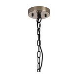 Dreifa E27 Curved Pendant Light 64cm - Satin Nickel