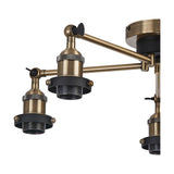 Dreifa E27 Curved Ceiling Light 56.5cm - Antique Brass