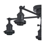Dreifa E27 Curved Ceiling Light 56.5cm - Satin Black