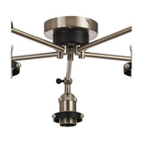 Dreifa E27 Curved Ceiling Light 56.5cm - Satin Nickel