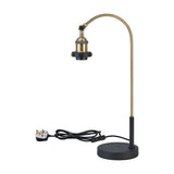 Dreifa E27 Table Lamp 23.5cm Long - Antique Brass
